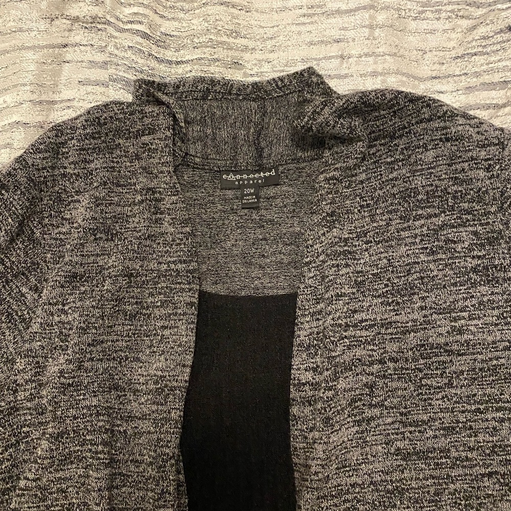 Gray Open-Front Women's Dress - Picture 2 of 4